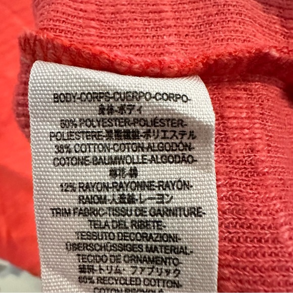 We the Free People Coral Textured Artsy Top Batwing Sleeve Size XS button boho - Picture 5 of 8